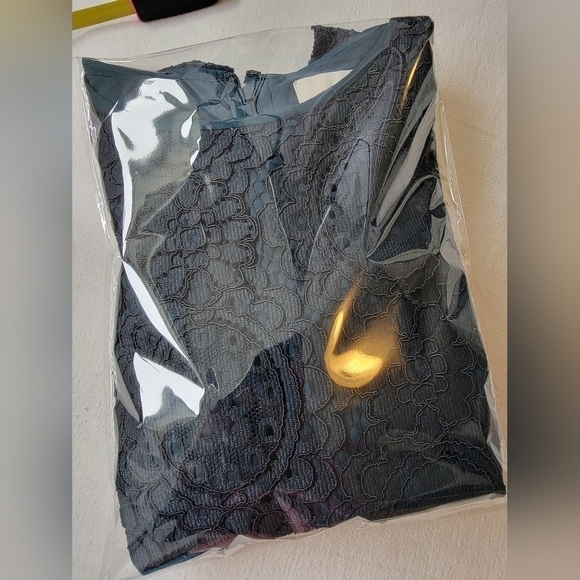 LOFT scoopneck sleevess ruffled lace dress - Picture 12 of 12